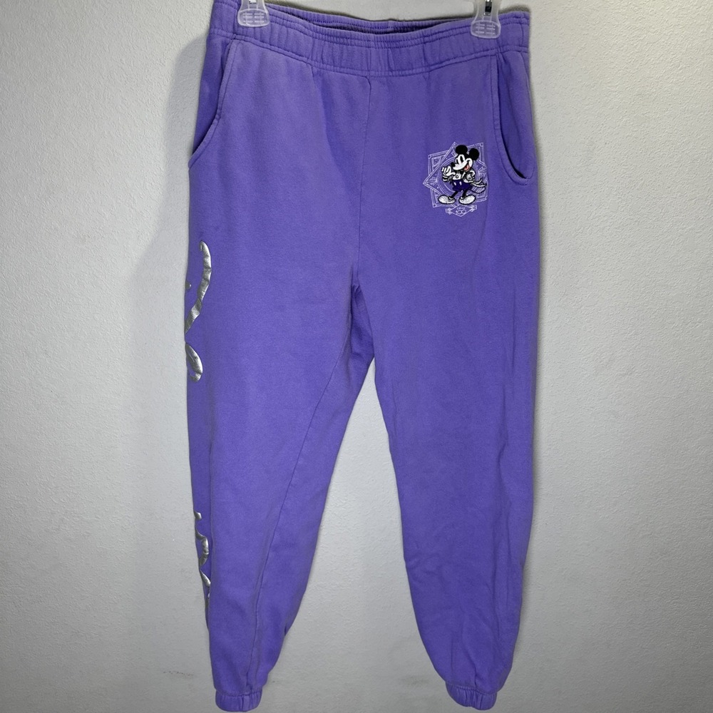 Disney Parks 100 Years Of Wonder Cuffed Jogger Sweatpants Size Small Mickey